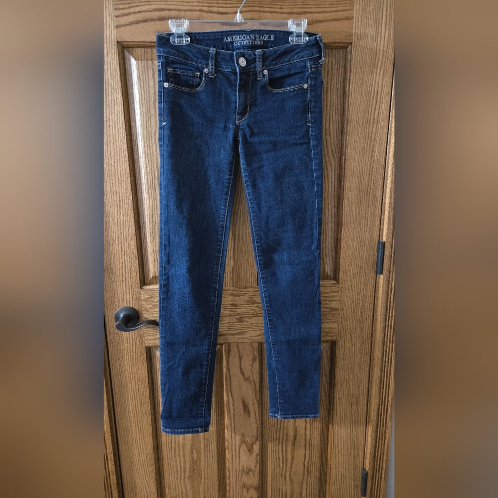 American Eagle Outfitters Dark Blue Skinny Jeans